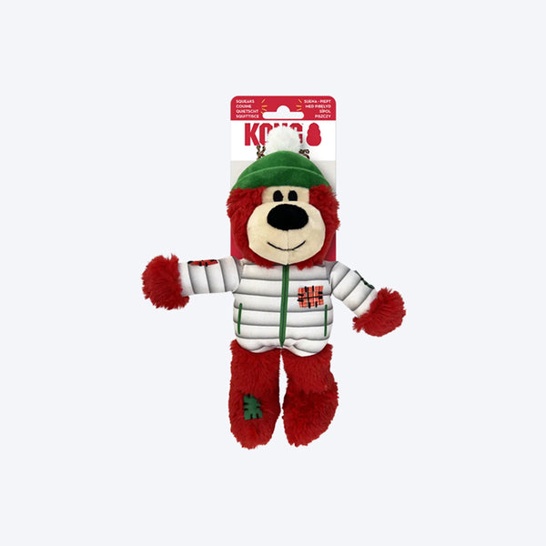 KONG Holiday Wild Knots Bear Rope Dog Toy - Assorted - Image 4