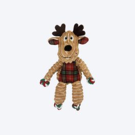 KONG Holiday Floppy Knots Reindeer Rope Dog Toy - Light Brown - S/M