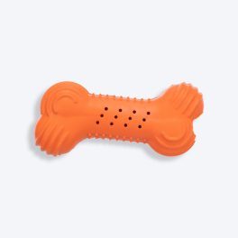 Trixie Rustling Natural Rubber Bone With Sound Chew Toy For Dogs - Assorted