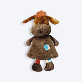 Trixie Dog Shape With Sound Plush Toy For Dog - Brown - 28 cm