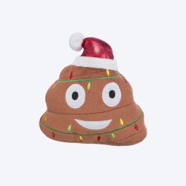 Trixie Xmas Emoticon With Sound Plush Dog Toy - Brown - 17 cm