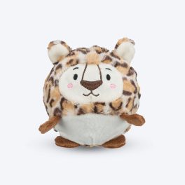 Trixie Leopard Ball With Sound Plush Dog Toy - Brown - 13 cm