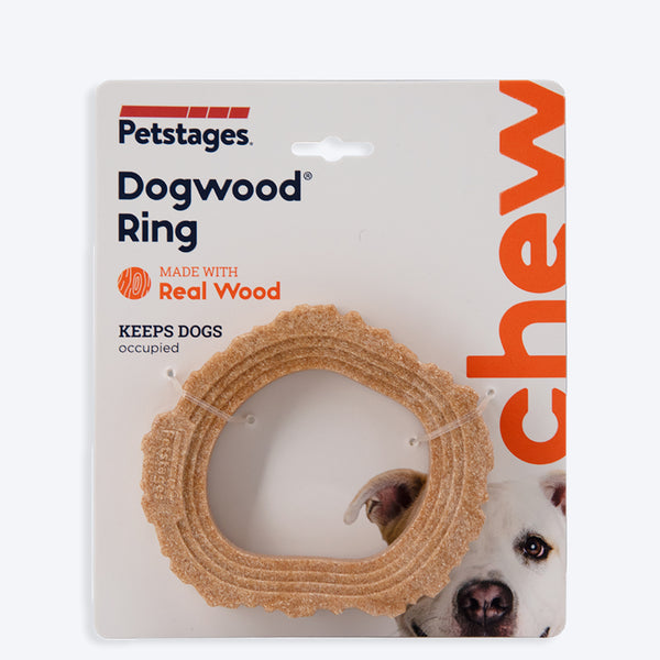 Petstages Dogwood Ring Dog Chew Toy - XS - Brown - Image 4