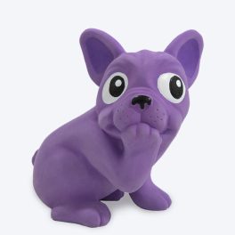 Outward Hound (Nina Ottosson) Tootiez Grunting French Bulldog Dog Toy - Purple