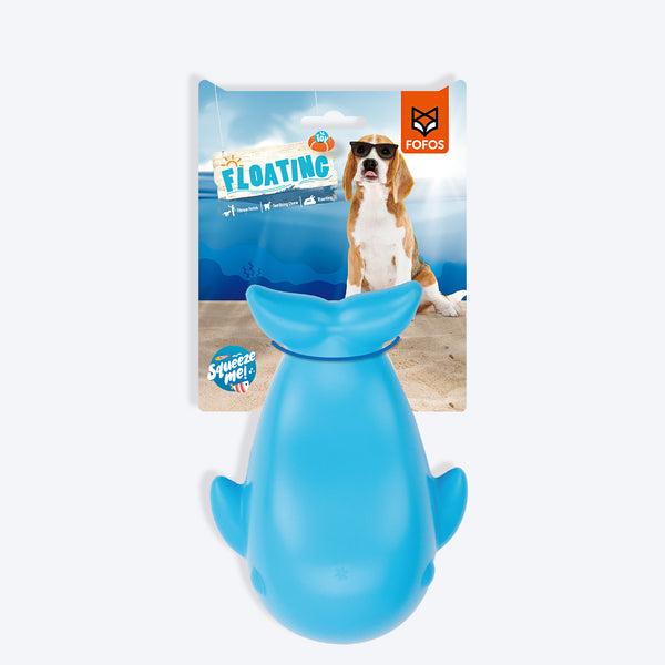 FOFOS Whale Ocean Animal Squeaky Chew Toy For Dog - Blue - Image 4