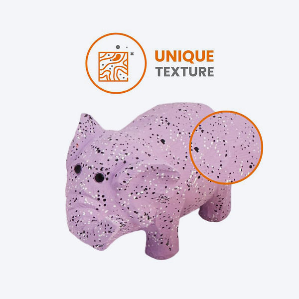 FOFOS Elephant Latex Squeaker Chew Toy For Dog - Purple - Image 2