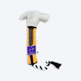 Black+Decker 3D Hammer With Sound Chew Dog Toy - Orange & White