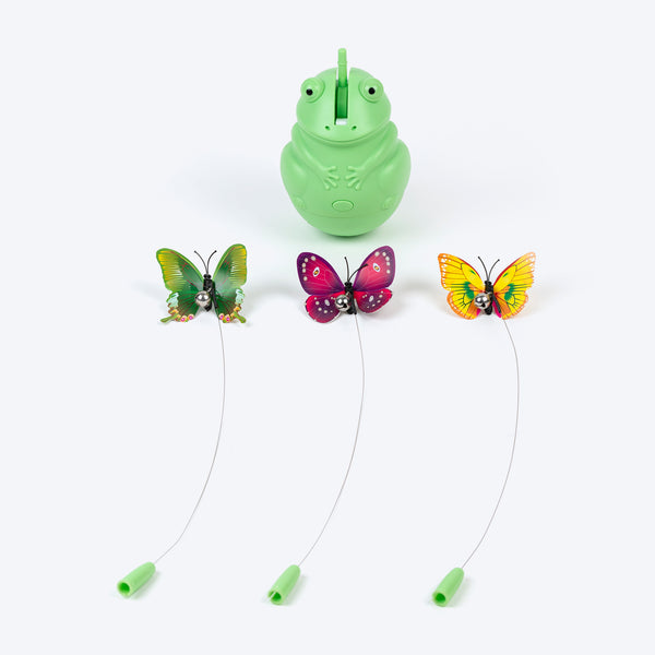 HUFT Butterfly Frenzy Interactive Toy For Cat - Green - Image 2