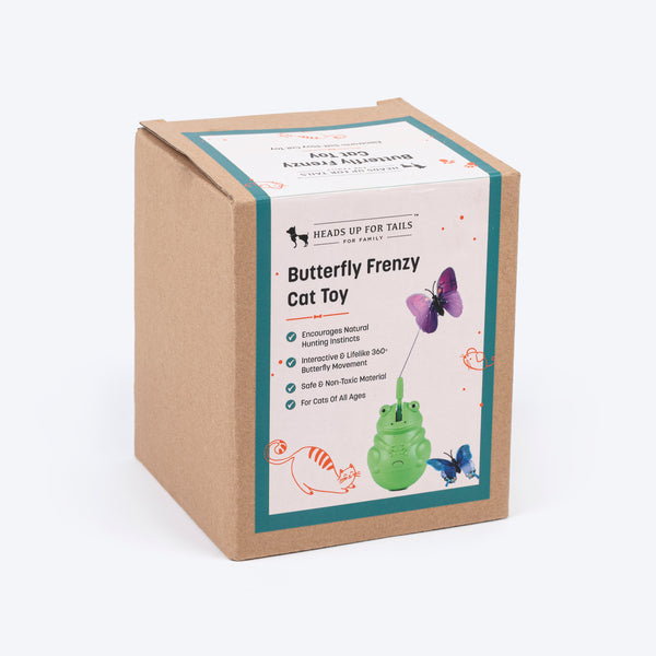 HUFT Butterfly Frenzy Interactive Toy For Cat - Green - Image 4