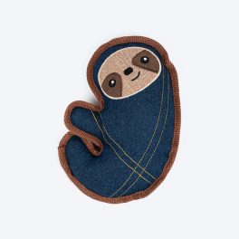 HUFT Jean Sloth Plush Toy For Dog - Navy Blue