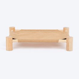 HUFT Elevated Cot Bed For Cat - Brown