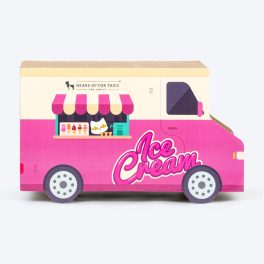 HUFT Purrfect Ice Cream Van Scratcher For Cat - Red