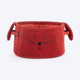 HUFT Playtime Toy Basket For Dogs & Cats - Rust