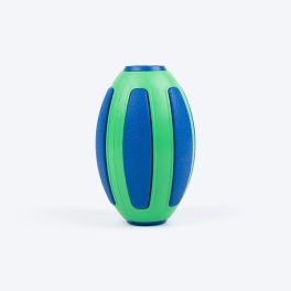 HUFT Rugby Chew Toy For Dog - Blue & Green