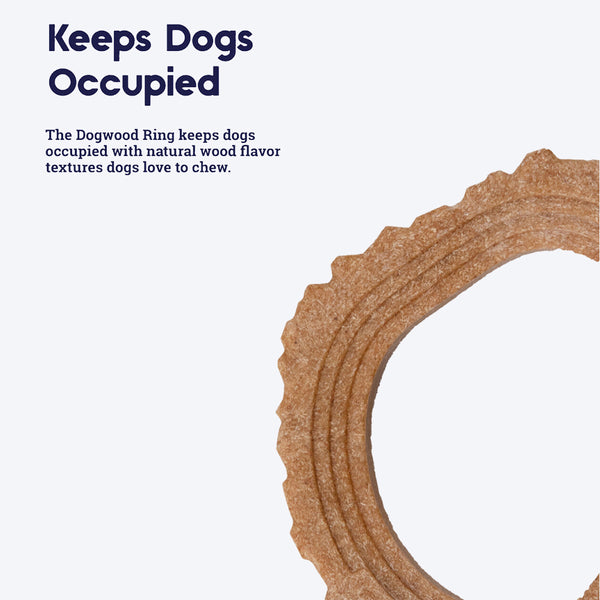 Petstages Dogwood Ring Dog Chew Toy - XS - Brown - Image 3