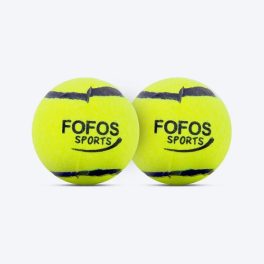 FOFOS Sports Ball Squeaky Fetch Toy For Dog - Green (Set of 2)