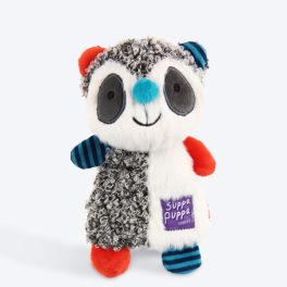 GiGwi Suppa Puppa Racoon with Squeaker Dog Plush Toy - S