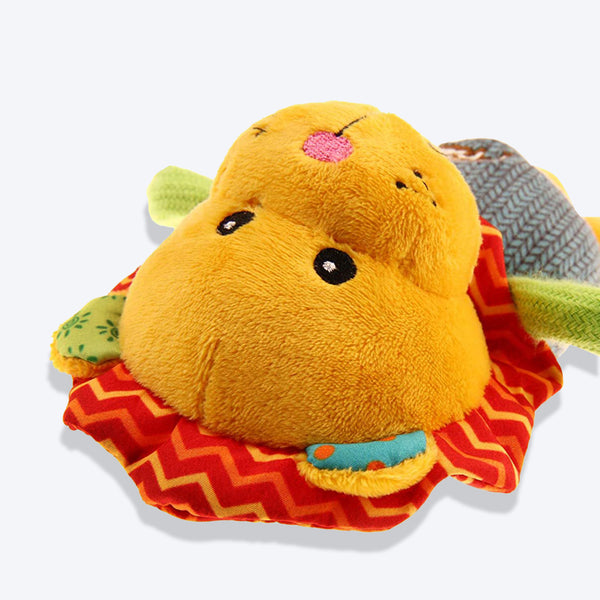 GiGwi Plush Friendz Dog Toy - Lion (with Squeaker) - Image 4