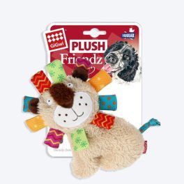 GiGwi Lion Friendz With Squeaky Dog Plush Toy - Beige