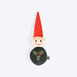 HUFT Mr. Mistletoe Cuddle Dog Toy (Red and Green)