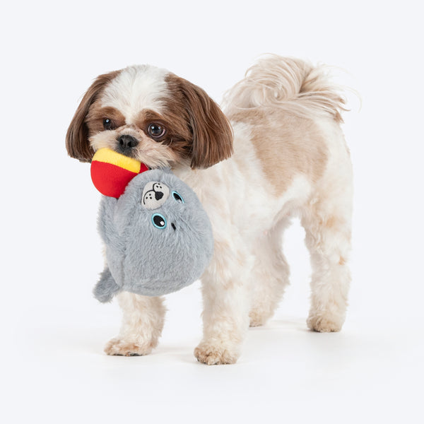 HUFT Sandy The Seal Plush Toy For Dog - Grey - Image 2