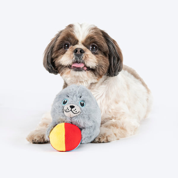 HUFT Sandy The Seal Plush Toy For Dog - Grey - Image 3