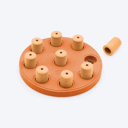 Outward Hound (Nina Ottosson) Smart Composite Interactive Treat Puzzle Dog Toy - Orange -Level 1