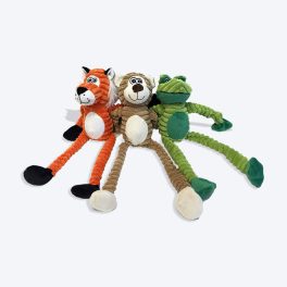 Petsport Critter Tug Double Stiched Dog Plush Toy - Assorted - 1 Piece