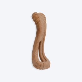 Petstages Dogwood Flip and Chew Dog Toy Bone - Brown - M