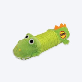 Petstages Stuffing Free Big Squeak Gator Plush Dog Toy