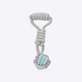 Trixie Junior Playing Woven-In Ball Dog Rope Toy - 23 cm