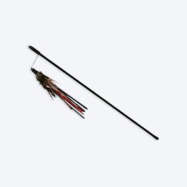 Trixie Playing Rod with Leather Straps & Feathers For Cats - 50 cm